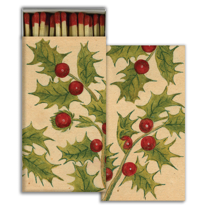 Matches with Christmas Holly Design