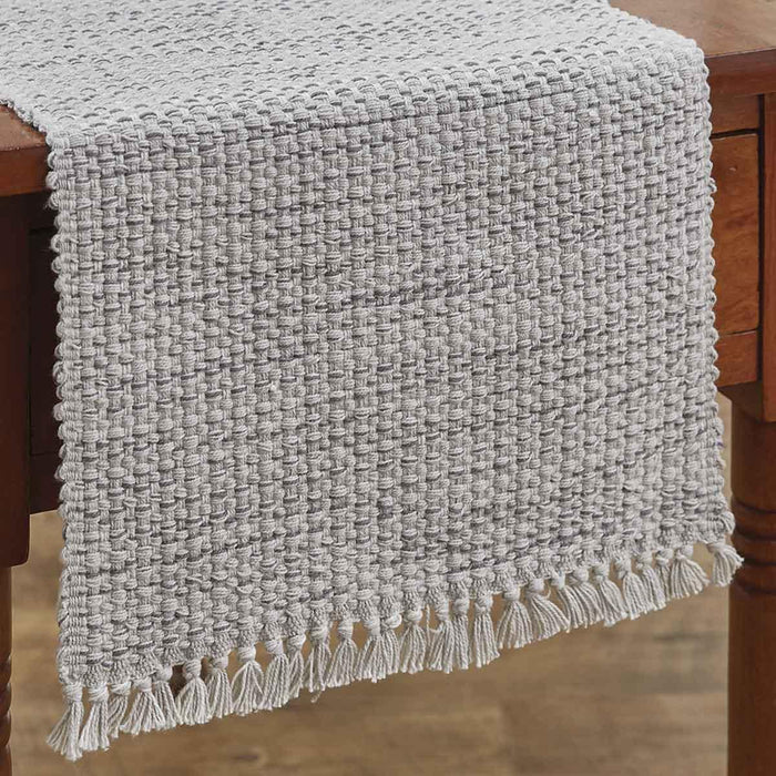 Basketweave Cotton Table Runner - 36"