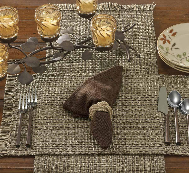 Tweed Espresso Table Runner - 36"