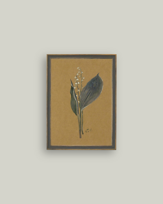 Lily on Brown Wall Art - 10x14