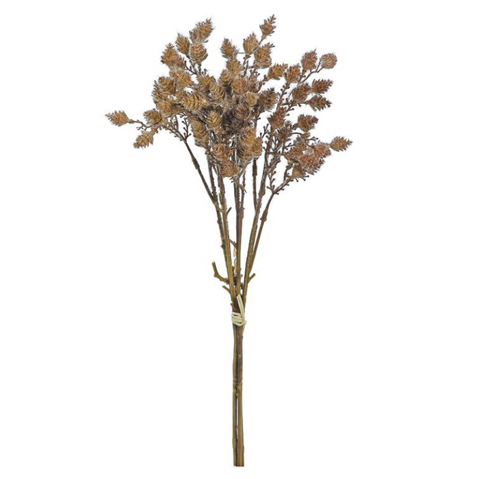 Mini Cone Branch Bundle Brown - 16"