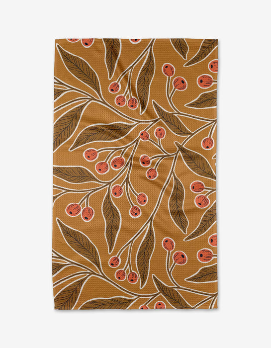 Golden Berries Tea Towel - 18x30