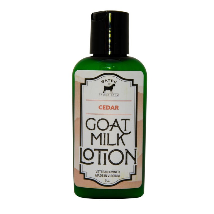 Cedar Goat Milk Lotion 2 oz • Bates Family Farm