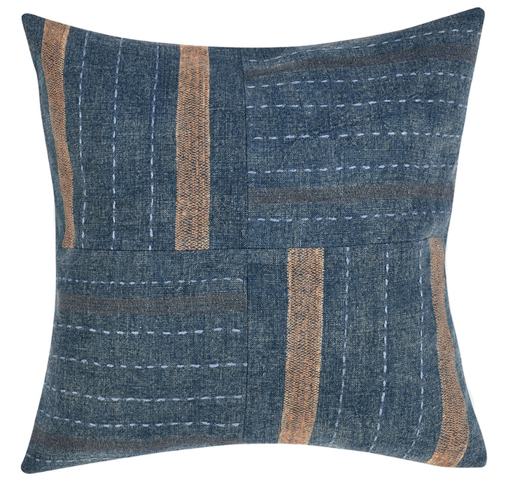 Denim Blue Pillow 22x22