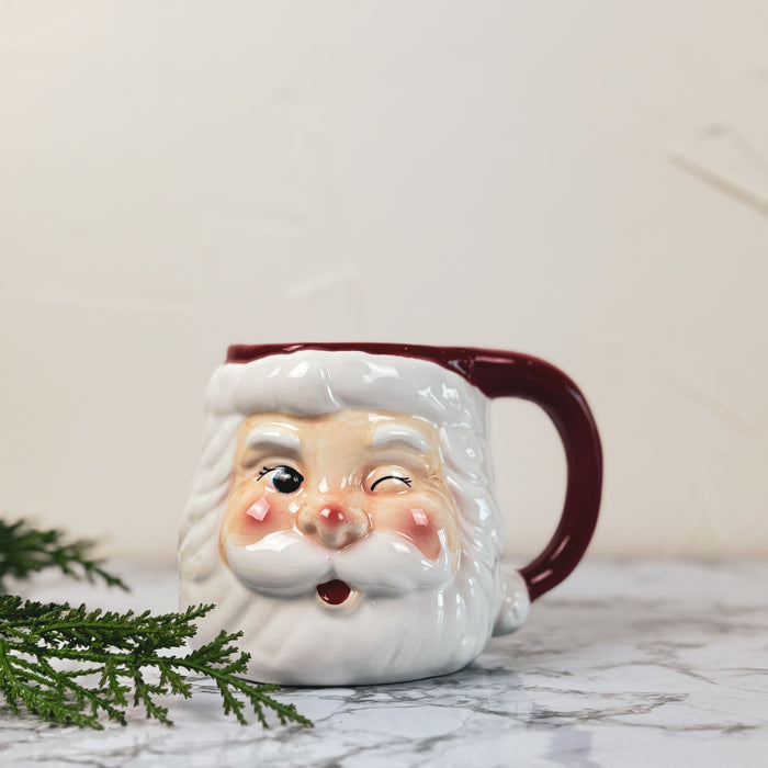 Winking Santa Mug