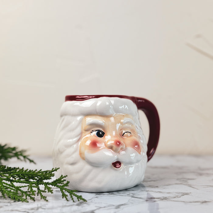 Winking Santa Mug