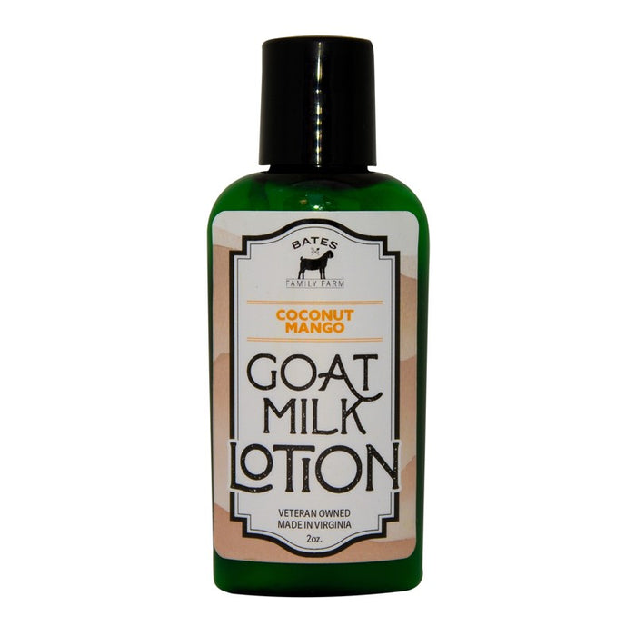 Coconut Mango Goat Milk Lotion 2 oz • Bates Family Farm