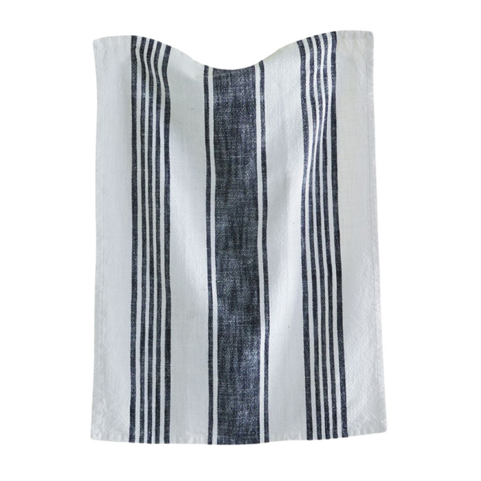 Striped Classic Black Dishtowel