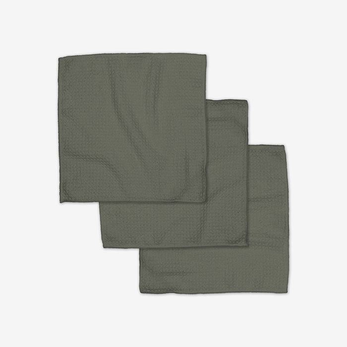 Geometry • Hunter Green Dishcloth Set - 10x10