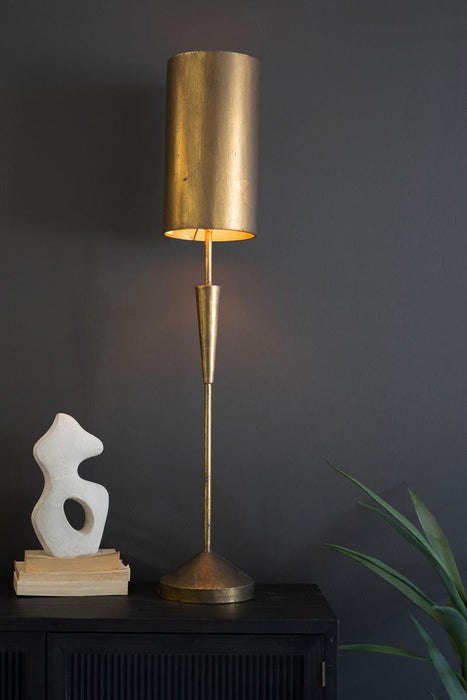 Antique Gold Table Lamp with Shade