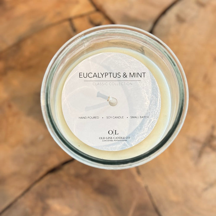 Eucalyptus & Mint Candle 20 oz • Old Line Candle Company