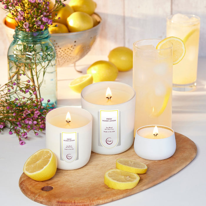 Fresh Picked Lemon Candle 12oz • Cue Company