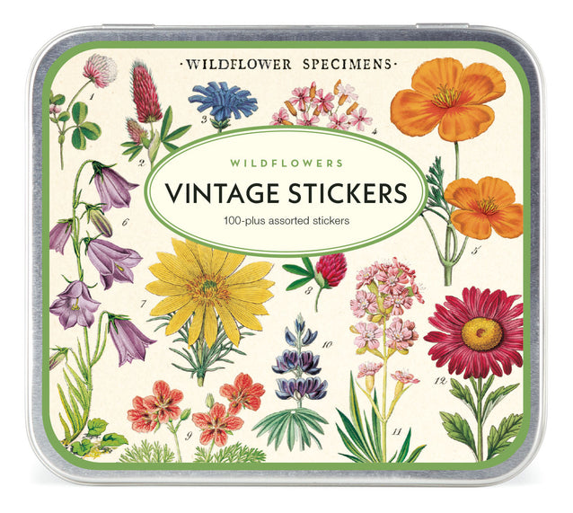 Wildflowers Tin of Stickers