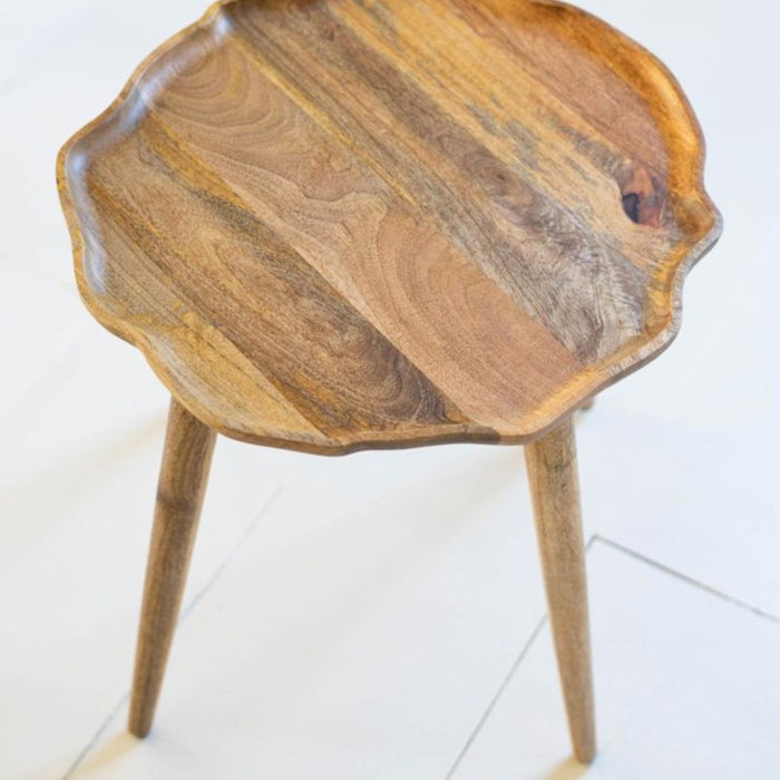 Organic Wood Accent Table