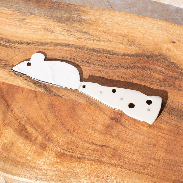 Swiss Cheese Mouse Shaped Knife - 7"