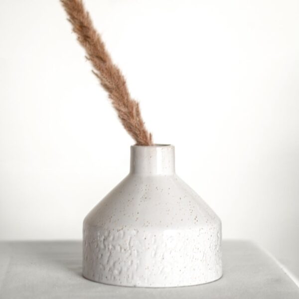 White Bud Vase - 5"