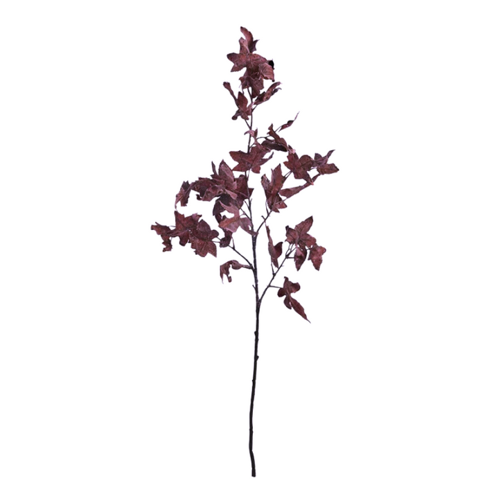 Plum Maple Leaf Branch - 36"