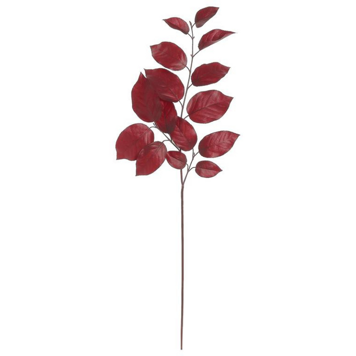 Autumn Salal Leaf Spray Burgundy - 28"