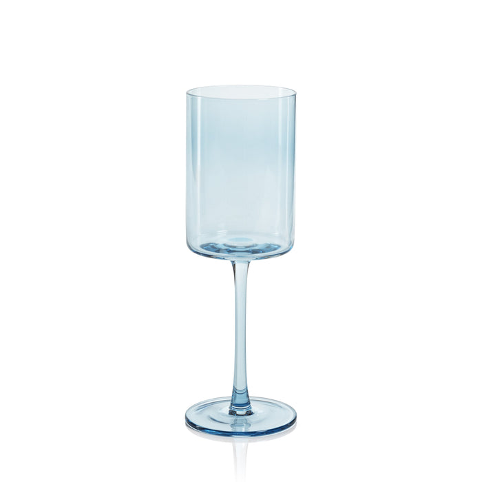 Light Blue Wine Glass