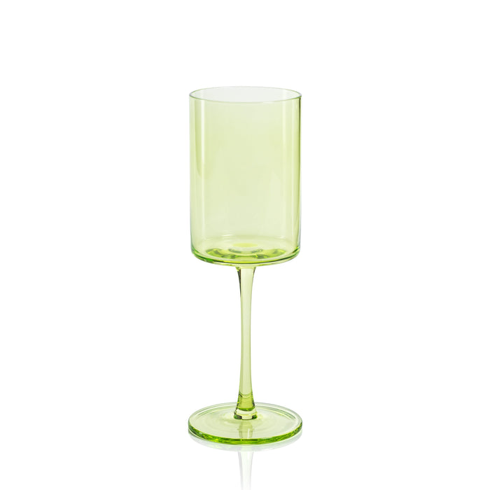 Light Green Wine Glass