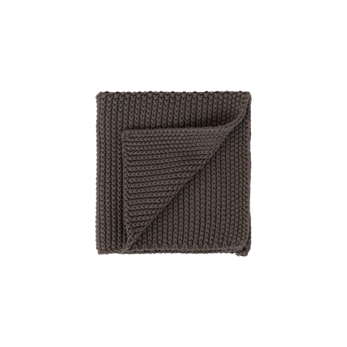 Cotton Knit Dish Cloth - Charcoal