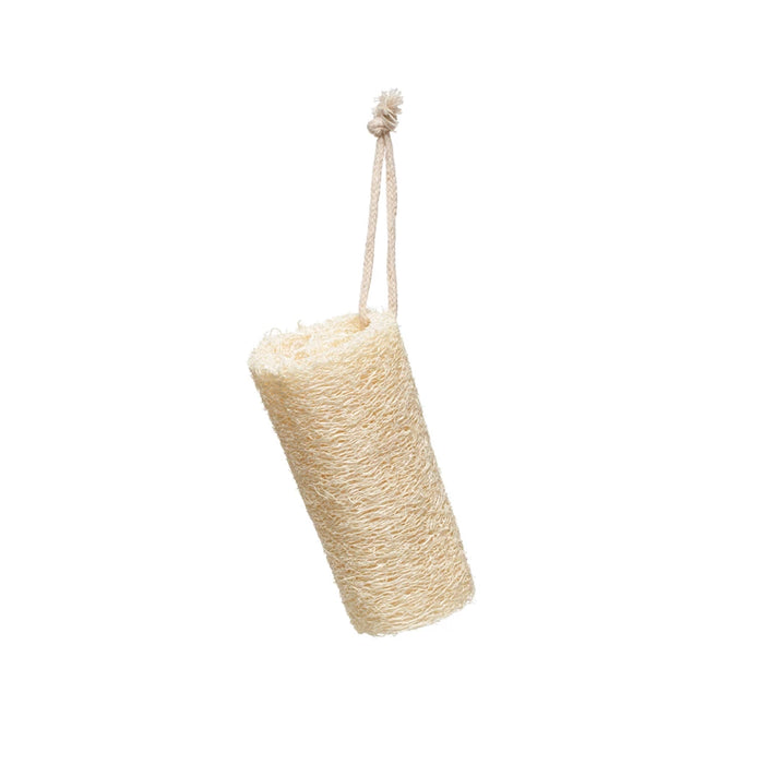 Loofa Brush With Cotton Rope Hanger - 5"