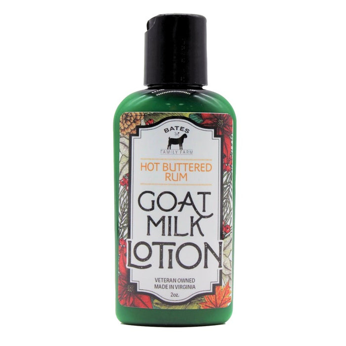 Hot Buttered Rum Goat Milk Lotion 2 oz • Bates Family Farm