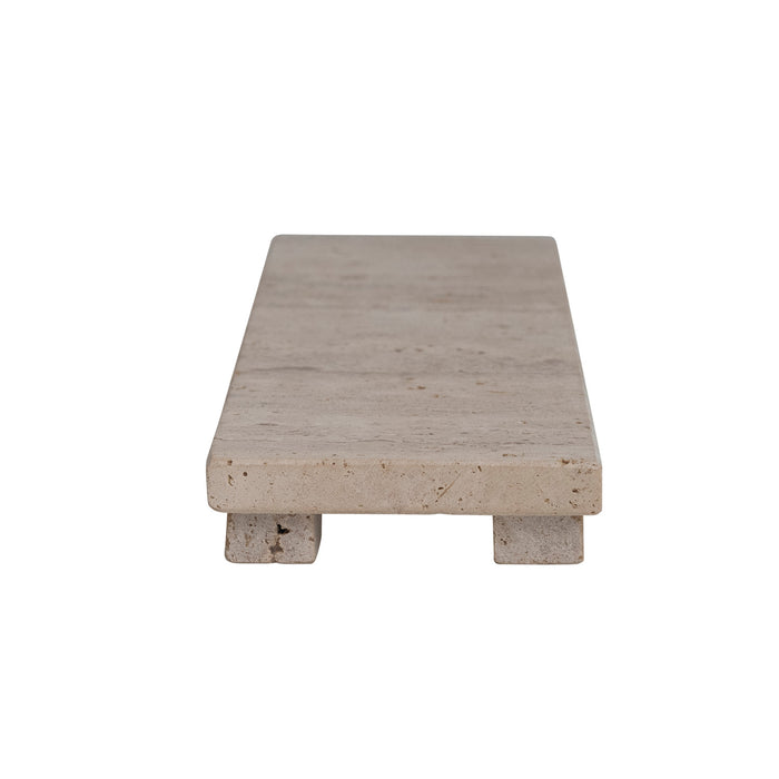 Tavertine Footed Serving Board - 12"