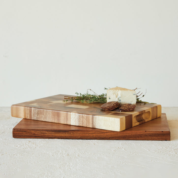 Suar Wood Cheese/Cutting Board - 14"