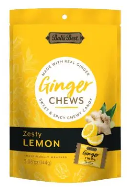 Zesty Lemon Ginger Chews