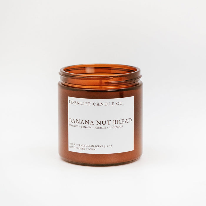16 oz Banana Nut Bread Candle • Edenlife Candle Co.