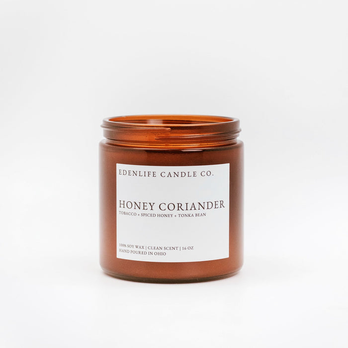 16 oz Honey Coriander • Edenlife Candle Co.
