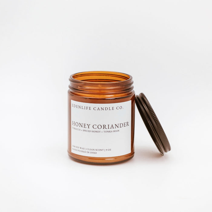 9 oz Honey Coriander • Edenlife Candle Co.