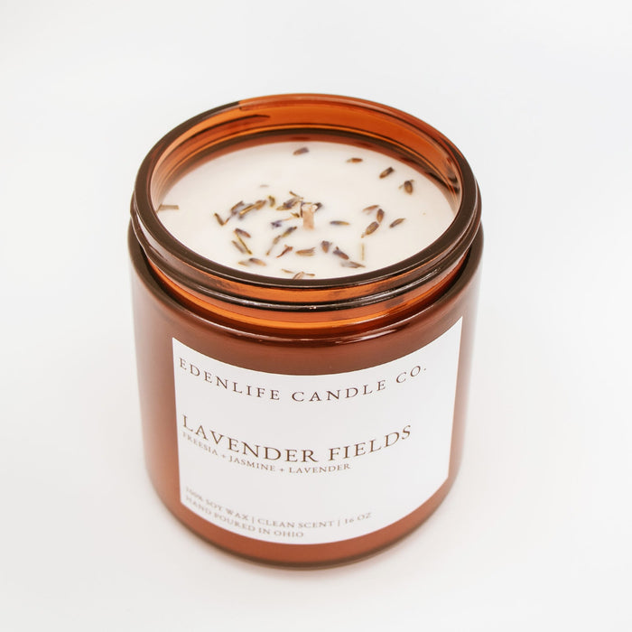 16 oz Lavender Fields Candle • Edenlife Candle Co.