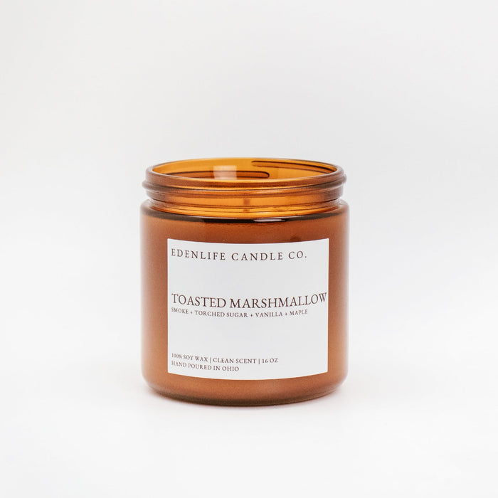 16 oz Toasted Marshmallow • Edenlife Candle Co.