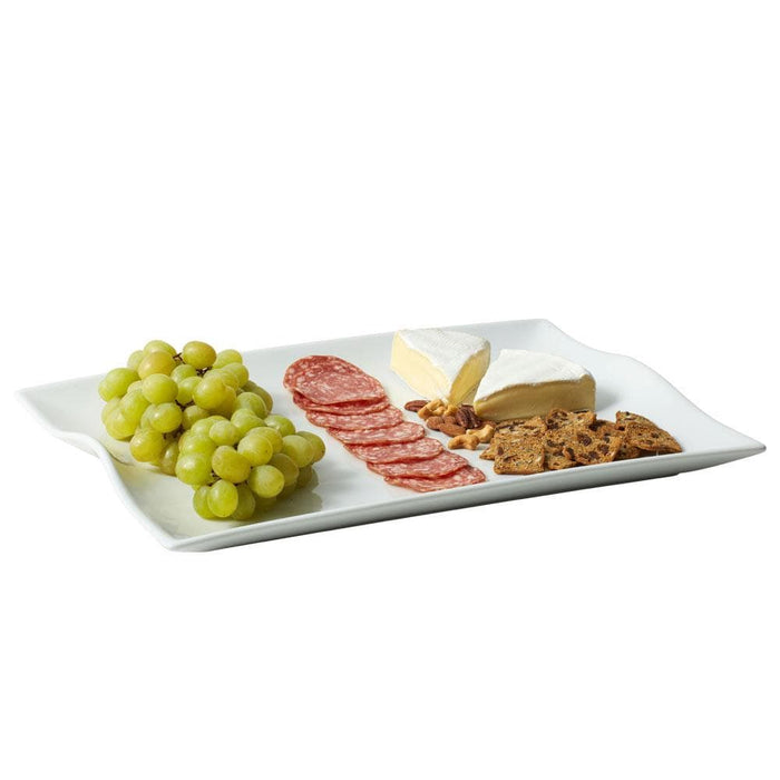 Everyday White Rectangular Serving Platter - 18.25"