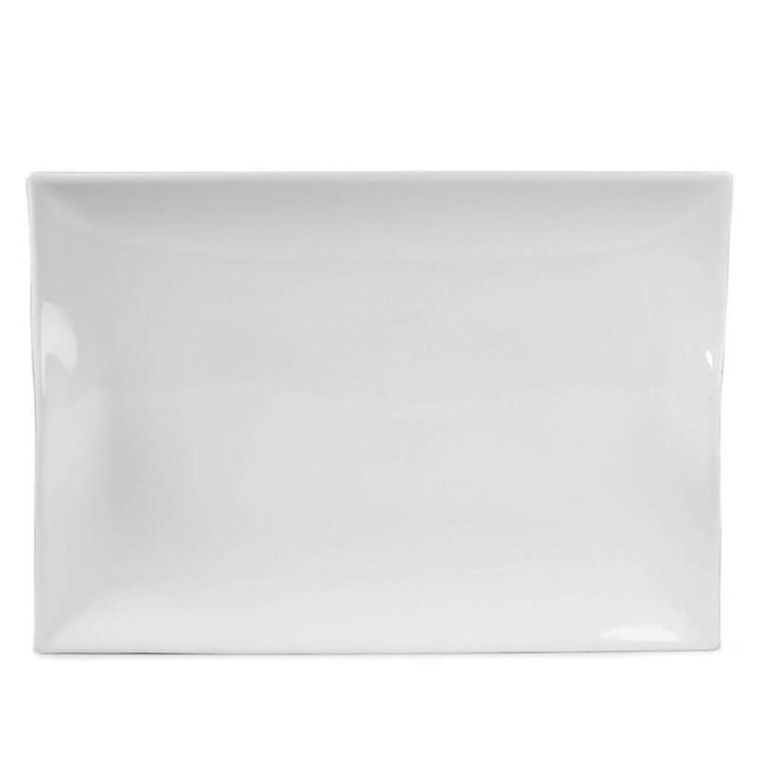 Everyday White Rectangular Serving Platter - 18.25"