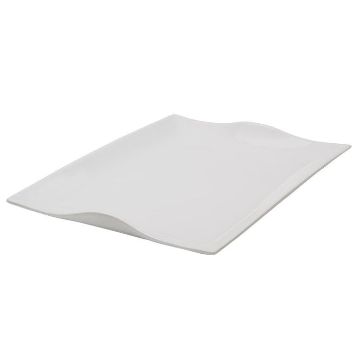 Everyday White Rectangular Serving Platter - 18.25"