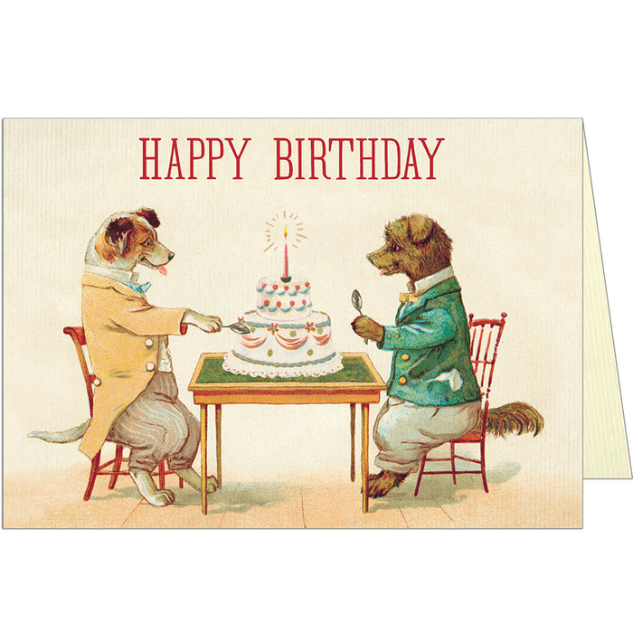 Happy Birthday Dogs & Cake Card