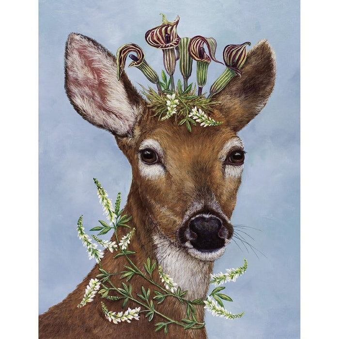 Woodland Princess Deer Card