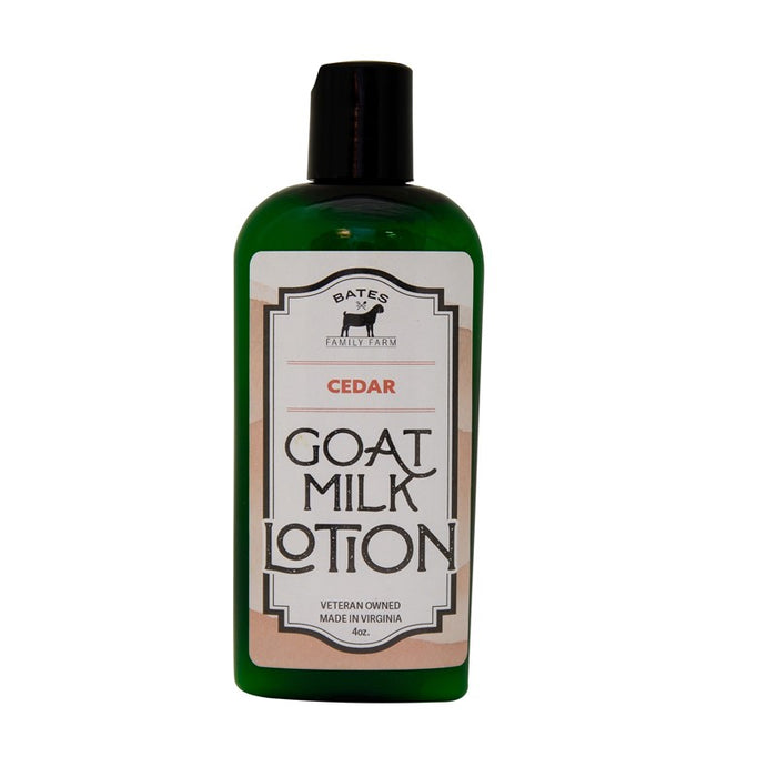 Cedar Goat Milk Lotion 4 oz • Bates Family Farm