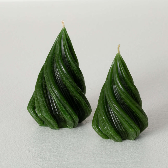 Christmas Tree Candles Set of 2 - Green • Vance Kitira