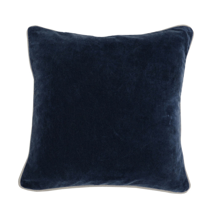 Velvet Navy Pillow - 18x18