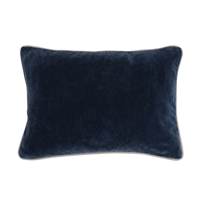 Velvet Navy Pillow - 14x20
