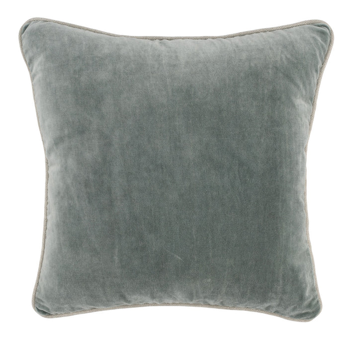 Velvet Bay Green Pillow - 18x18