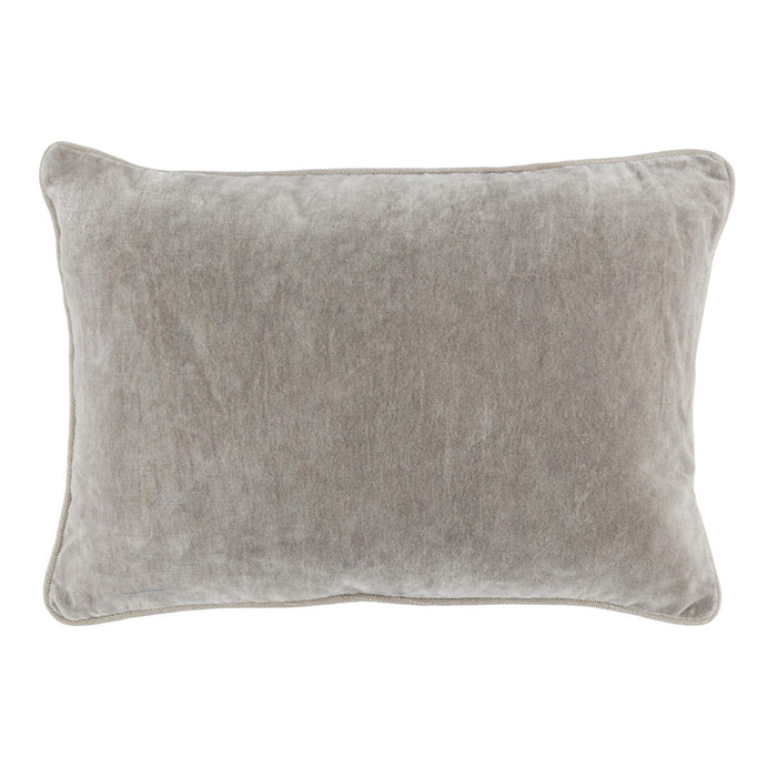 Velvet Silver Pillow - 14x20
