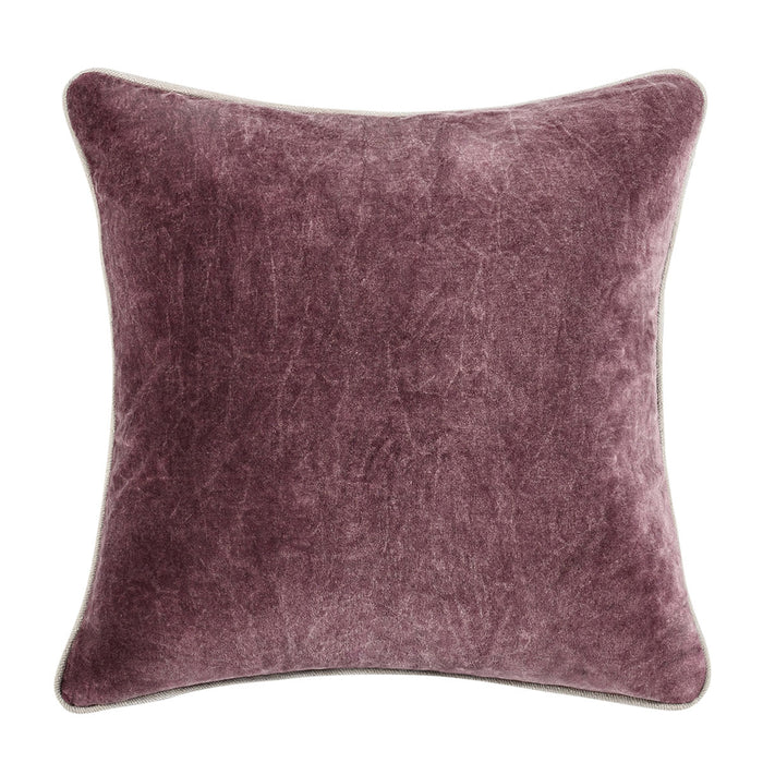 Velvet Sangria Red Pillow - 18x18