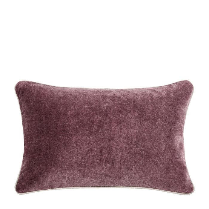 Velvet Sangria Lumbar Pillow - 14x20