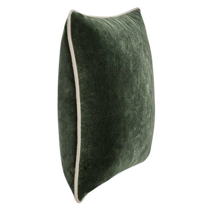 Velvet Forest Green Pillow - 18x18
