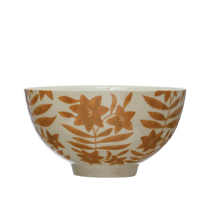 Stoneware Flower Bowl - 5"